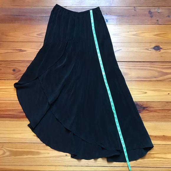 EcoSkin Black Asymmetrical Skirt, EUC, S - Picture 6 of 13